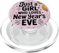 Bonita Camiseta de Fiesta de Año Nuevo 2026 para Mujeres y niñas PopSockets PopGrip para MagSafe