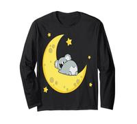 Bonita Camiseta de Oso Koala durmiendo, Regalo Genial para los Amantes de los Animales Manga Larga