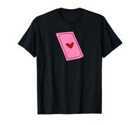 Bonita Camiseta gráfica romántica de Ace of Hearts Valentine Camiseta