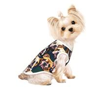 Bonita camiseta sin mangas transpirable con estampado de bulldog inglés para perros y gatos pequeños, para uso en interiores y exteriores