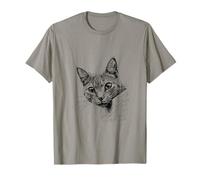 Bonita Cara de Gato Curiosa para Todos los entusiastas de los Animales Camiseta