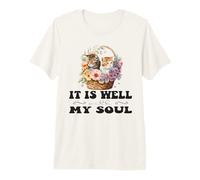 Bonita Cesta Cristiana con Gatitos de It Is Well with My Soul Camiseta Premium