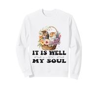Bonita Cesta Cristiana con Gatitos de It Is Well with My Soul Sudadera