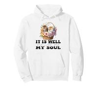 Bonita Cesta Cristiana con Gatitos de It Is Well with My Soul Sudadera con Capucha