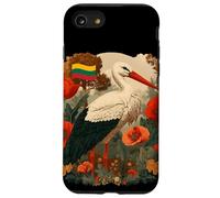 Bonita cigüeña lituana en Traje de Bosque para Lituania Carcasa para iPhone SE (2020) / 7/8