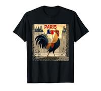 Bonita Ciudad de París con Naturaleza para los Amantes de los gallos y los Animales Camiseta