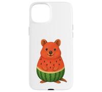 Bonita combinación de Quokka y sandía Carcasa para iPhone 15 Plus
