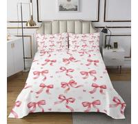 Bonita corbata edredón con 2 fundas de almohada adorable dibujada a mano flor Bowknot círculo geométrico cubierta M tamaño para adolescentes adultos princesa flores amor decoración ropa de cama