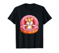 Bonita Corona de Royal Donut Corgi, Amante de los Perros, Kawaii Camiseta