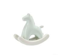 Bonita decoración de caballo artesanal para habitaciones de niños que apoya el desarrollo de habilidades motoras a través de actividades atractivas (piezas azules)