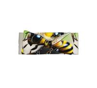 Bonita diadema con estampado de abejas para bebé, accesorios para el cabello respetuosos con la piel, delicada diadema para recién nacidos y niños pequeños