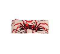 Bonita diadema con lazo de araña roja para niñas, diadema de poliéster suave y elástica, perfecta para recién nacidos, de 0 a 6 meses, regalo para bebé, accesorio para fotos