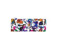 Bonita diadema con lazo para bebé, adorable estampado colorido de guerra, perfecta para niñas de 0 a 6 meses