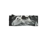 Bonita diadema con lazo para bebé, adorable estampado de fantasmas flotantes, perfecta para niñas de 0 a 6 meses