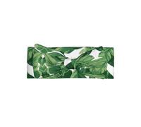 Bonita diadema con lazo para bebé con estampado de hojas de palma verde, regalo para recién nacidos, perfecto para bebés, niñas, accesorios para el cabello de princesa dulce
