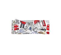 Bonita diadema con lazo para bebé con estampado "I Love London", delicada y sensible para recién nacidos, diademas elásticas de nailon