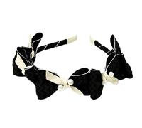 Bonita diadema con lazo para el pelo, diadema delicada para fiesta, fiesta de cumpleaños, banquete, disfraces, accesorios para mujeres, niñas, diadema para lavar la cara con delicado lazo