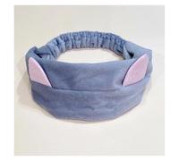 Bonita diadema con orejas de asta y lazo de vellón coral suave y cálida for mujer y niña que se lava la cara, se lava, se lava, se baña y se envuelve la cabeza, accesorios for el cabello(Gray thin cat