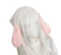 Bonita diadema con orejas de conejo y detalle de encaje, accesorios elegantes para el cabello, postizos para fiestas para mujeres y adolescentes de moda