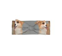 Bonita diadema Corgi Gold con lazo para bebé, un accesorio para el pelo para recién nacidos y bebés, adecuado para bebés de 0 a 6 meses de edad