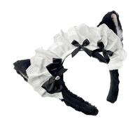 Bonita diadema de felpa con lazo, accesorio para el pelo, tocado para mujeres a la moda y entusiastas del estilo dulce