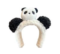 Bonita diadema de peluche con diseño de panda para el pelo, para festivales de música, reuniones, para mujer, para uso diario