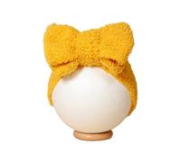 Bonita diadema de piel de oveja con lazo de doble capa, bonita y versátil, perfecta para cualquier ocasión, cálida y transpirable