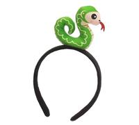 Bonita diadema de serpiente, diadema de serpiente, diadema creativa, diadema de felpa de animal, tocado de serpiente con signo del zodiaco, divertida diadema de Año Nuevo, pelo de foto súper lindo