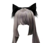 Bonita diadema para el pelo con diseño de personajes de cosplay de Mardi Gras versátil para adolescentes y mujeres, diadema de oreja de tamaño adulto, diadema de maquillaje para lavar