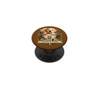 Bonita empuñadura para teléfono Espresso Dog Coffee Lover PopSockets PopGrip Adhesivo
