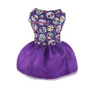 Bonita falda para perro para perros pequeños y grandes, vestido de Halloween para mascotas, cráneo de calabaza, suéter de dos patas, disfraz para mascotas
