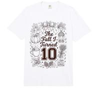 Bonita Fiesta de cumpleaños otoñal de The Fall I Turned 10 Comfort Colors Adult Heavyweight T-Shirt