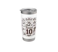 Bonita fiesta de cumpleaños otoñal de The Fall I Turned 10 Vaso térmico de acero inoxidable de doble pared