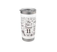 Bonita fiesta de cumpleaños otoñal de The Fall I Turned 11 Vaso térmico de acero inoxidable de doble pared