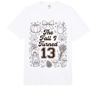 Bonita Fiesta de cumpleaños otoñal de The Fall I Turned 13 Comfort Colors Adult Heavyweight T-Shirt