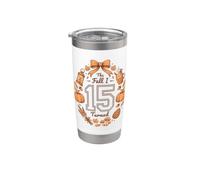 Bonita fiesta de cumpleaños otoñal de The Fall I Turned 15 Vaso térmico de acero inoxidable de doble pared