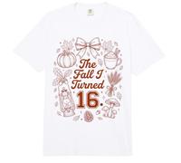 Bonita Fiesta de cumpleaños otoñal de The Fall I Turned 16 Comfort Colors Adult Heavyweight T-Shirt