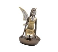 Bonita figura angélica de resina de 5/8 pulgadas de alto para vacaciones y decoración diaria del hogar, figura angélica coleccionable