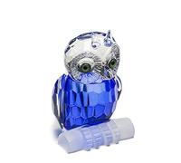Bonita figura de búho de cristal en miniaturas, arte de cristal, pisapapapeles de animales, centro de mesa, adorno para decoración del hogar, regalo para niños