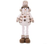 Bonita figura telescópica de Navidad que adorna tu espacio con esta encantadora pieza decorativa (muñeco de nieve)