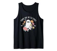Bonita Flor Fantasma de Halloween de People Give Me The Creeps Camiseta sin Mangas