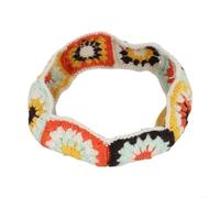 Bonita funda de volante de girasol para mujer, diseño bohemio de ganchillo, algodón suave, 14-15 pulgadas, decoración interior de coche de moda