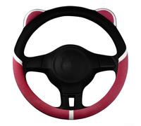 Bonita funda de volante de moda, piel de microfibra antideslizante y transpirable, 38 cm, ajuste para coche, camión, SUV, accesorios interiores de verano (B)