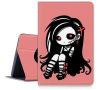 Bonita funda de Zombie Girl para iPad Air de 13 pulgadas 2024 M2, a prueba de golpes, de piel sintética, plegable, ajustable, con función de apagado y encendido automático para iPad Air de 13 pulgadas