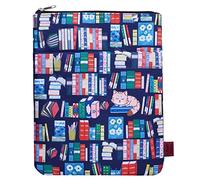 Bonita funda para libros con cremallera, funda acolchada para tableta, 11 x 8.5 pulgadas, regalos bibliófilos
