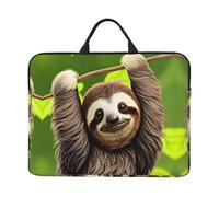Bonita funda para portátil con estampado de perezoso de 16.5 x 12.2 pulgadas, doble uso comercial e informal, adecuada para algunos portátiles