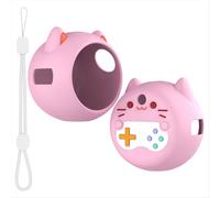 Bonita funda protectora de silicona anticaídas para mascota electrónica virtual Punirunes, color rosa.