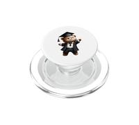 Bonita Gorra académica de Oso de graduación PopSockets PopGrip para MagSafe