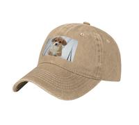 Bonita gorra de béisbol con diseño de cachorro y perro, sombrero de vaquero a la moda, ala curva, ajustable, deportes al aire libre, compras, camping