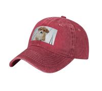 Bonita gorra de béisbol con diseño de cachorro y perro, sombrero de vaquero a la moda, ala curva, ajustable, deportes al aire libre, compras, camping